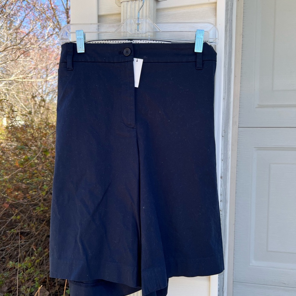 NWT Talbots Navy Blue “Perfect Shorts” 10.5”. Inseam Shorts